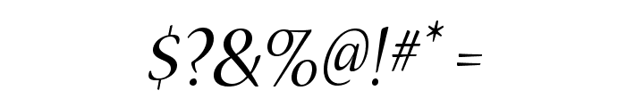 NuevaStd-Italic Font OTHER CHARS