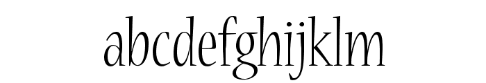NuevaStd-LightCond Font LOWERCASE