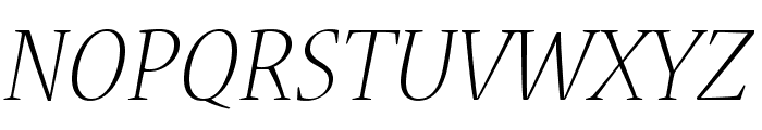 NuevaStd-LightItalic Font UPPERCASE