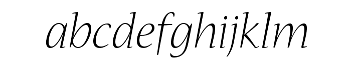NuevaStd-LightItalic Font LOWERCASE