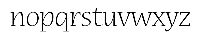 NuevaStd-Light Font LOWERCASE