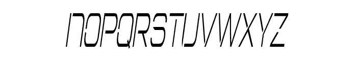 Nurot-CondensedItalic Font UPPERCASE