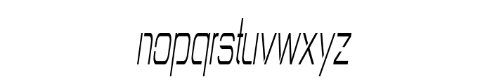Nurot-CondensedItalic Font LOWERCASE