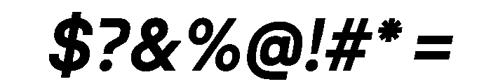 Nudica BoldItalic Font OTHER CHARS
