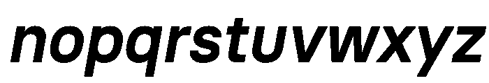 Nudica BoldItalic Font LOWERCASE