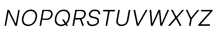 Nudica LightItalic Font UPPERCASE