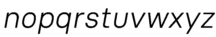 Nudica LightItalic Font LOWERCASE