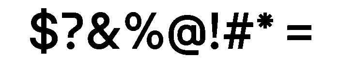 Nudica Medium Font OTHER CHARS