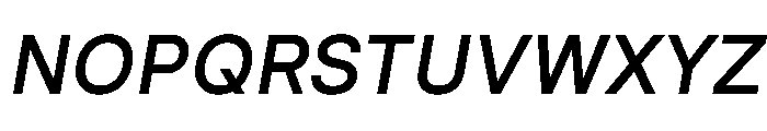 Nudica MediumItalic Font UPPERCASE