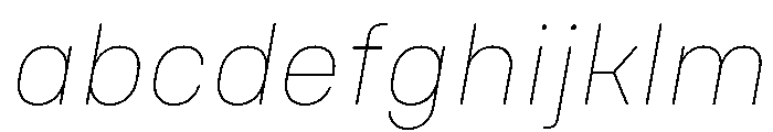 Nudica ThinItalic FONT