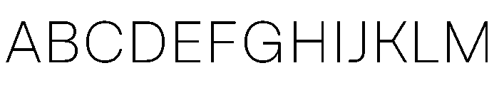 Nudica UltraLight Font UPPERCASE