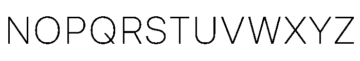 Nudica UltraLight Font UPPERCASE