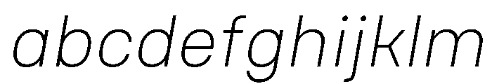 Nudica UltraLightItalic FONT