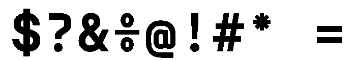 NudicaMono Bold Font OTHER CHARS