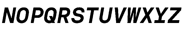 NudicaMono BoldItalic Font UPPERCASE