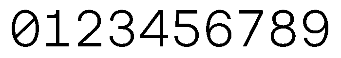 NudicaMono Light Font OTHER CHARS
