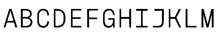 NudicaMono Light Font UPPERCASE