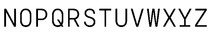 NudicaMono Light Font UPPERCASE