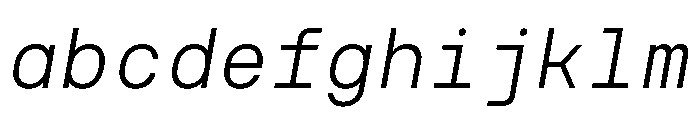 NudicaMono LightItalic FONT
