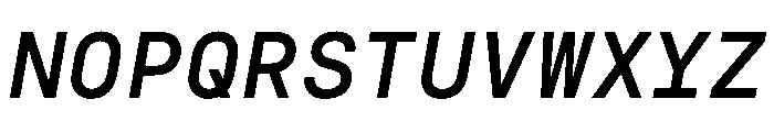 NudicaMono MediumItalic Font UPPERCASE