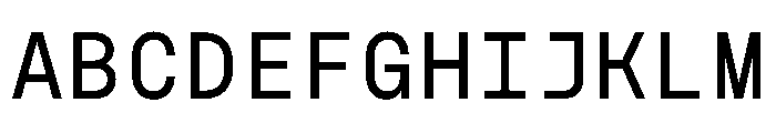 NudicaMono Regular Font UPPERCASE