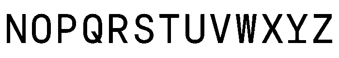NudicaMono Regular Font UPPERCASE