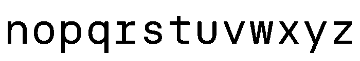 NudicaMono Regular Font LOWERCASE