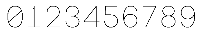 NudicaMono Thin Font OTHER CHARS