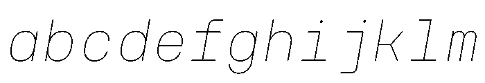 NudicaMono ThinItalic FONT