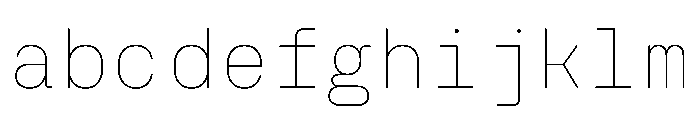 NudicaMono Thin FONT