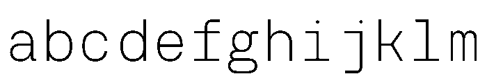 NudicaMono UltraLight FONT
