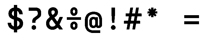 Nudicamono Medium Font OTHER CHARS