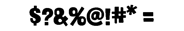 Nudgewink Black Font OTHER CHARS