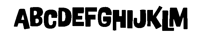 Nudgewink Black Font UPPERCASE