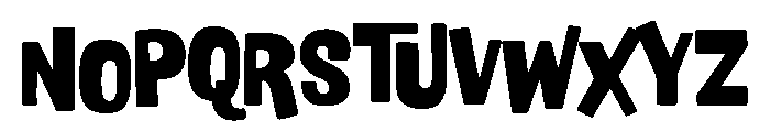 Nudgewink Black Font UPPERCASE