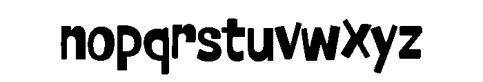 Nudgewink Bold Font LOWERCASE