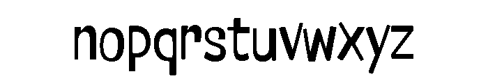Nudgewink Light Font LOWERCASE