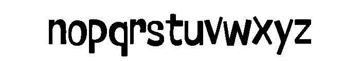 Nudgewink Medium Font LOWERCASE
