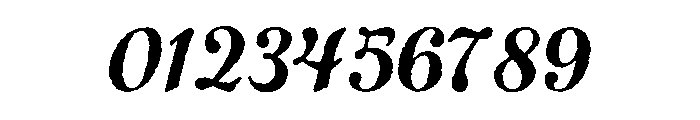 Number Five Rough Font OTHER CHARS