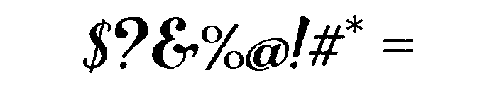 Number Five Rough Font OTHER CHARS