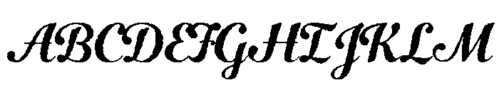 Number Five Rough Font UPPERCASE