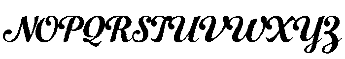 Number Five Rough Font UPPERCASE