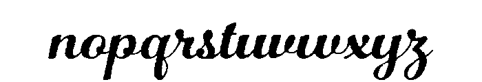 Number Five Rough Font LOWERCASE