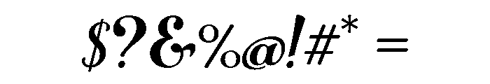 Number Five Smooth Font OTHER CHARS