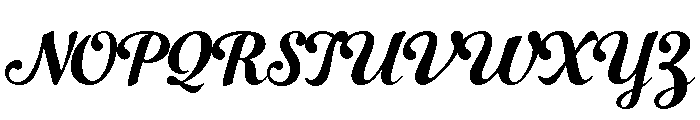 Number Five Smooth Font UPPERCASE