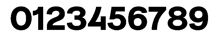 Numero 02 Bold Font OTHER CHARS