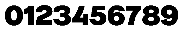 Numero 02 Extra Bold Font OTHER CHARS