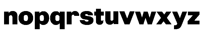 Numero 02 Extra Bold Font LOWERCASE
