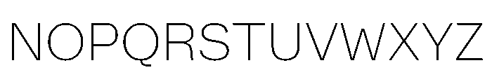 Numero 02 Extra Light Font UPPERCASE