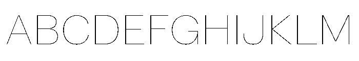 Numero 02 Hairline Font UPPERCASE